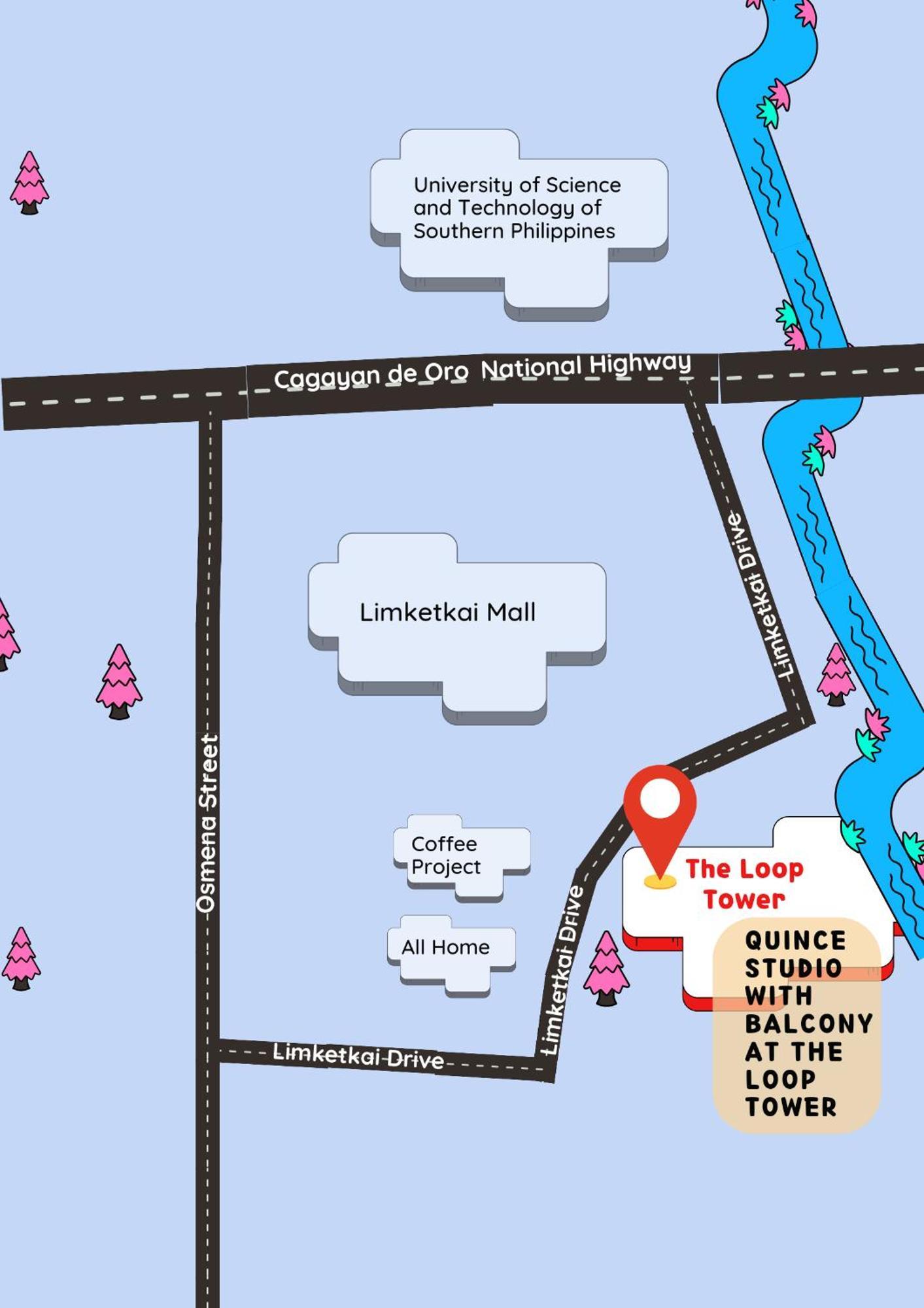 Quince Studio W/ Balcony Orochi Staycation Ph At Loop Tower Cdo كاجايان دي أورو المظهر الخارجي الصورة